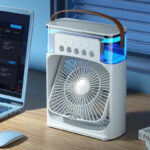 پنکه مه پاش رومیزی AIR COOLER FAN سایز بزرگ | خنک کننده هوا - تصویر 15