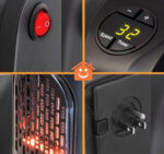 هیتر برقی فن دار Handy Heater | بخاری برقی کم‌مصرف 400 وات با نمایشگر دیجیتال - تصویر 9